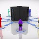 Server Network. Multicolored. Animation representing the network concept. - VideoHive Item for Sale
