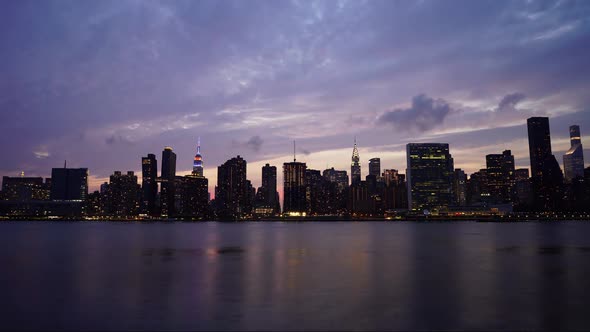 Amazing New York Sunset Timelapse from Staten Island