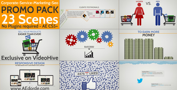 Corporate / Service / Marketing / Seo Promo Pack alt