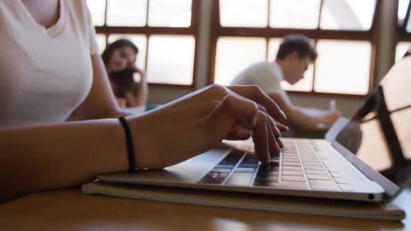 Teenagers in a school classroom