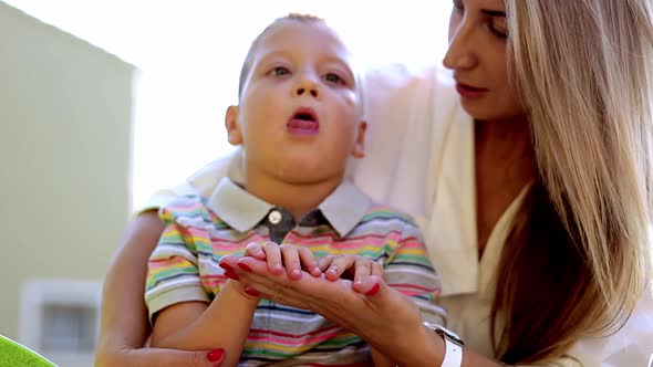 Person with Physical Disability Spent Time Outdoors with Mom