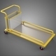 Airport Baggage Utility Flatbed Cargo Transport Cart Trolley Bag - 3DOcean Item for Sale