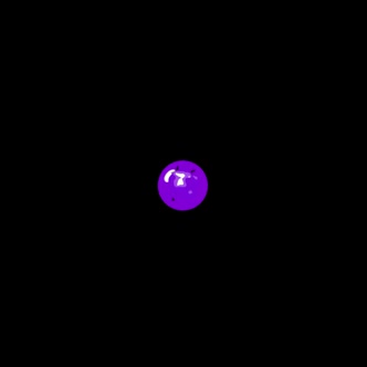 cartoon purple bubble explosion