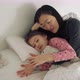 Mother and daughter in bed - VideoHive Item for Sale