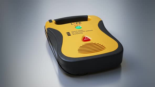 An automatic electronic defibrillator. which can save live using electric shock.