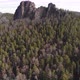 Aerial Shot of Rocks and Forest in the Siberian Natural Park Stolby. - VideoHive Item for Sale