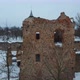 Ruins of Ancient Livonian Order's Stone Medieval Castle Latvia Aerial Drone Top Shot  - VideoHive Item for Sale