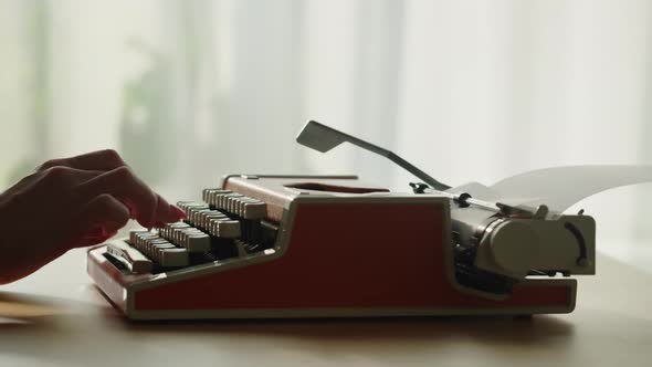 Old Typewriter Closeup