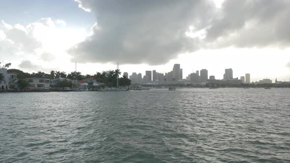 Miami seen from the Biscayne Bay