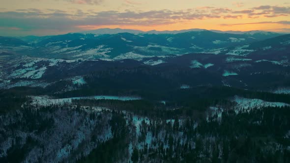 Forest Mountains Snow Cold Winter Wood Hill Frozen Travel Nature