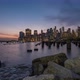Day to Night Motion Timelapse Sunset Over East River Lower Manhattan Skyline View From Brooklyn Brid - VideoHive Item for Sale