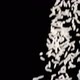 Rice Falls on a Solid Black Surface - VideoHive Item for Sale