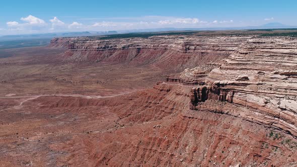 Red Cliff Aerial Mojave Desert USA