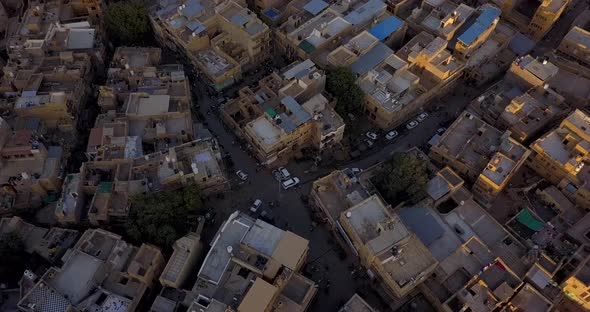 AERIAL: Jailsamer desert city in India