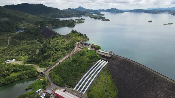 Aerial View of Fish Farms in Norway