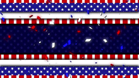 USA Frame Loop Background 4K