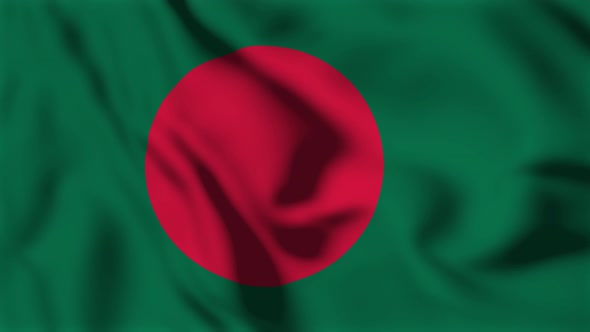 Bangladesh Flag Animation Loop Background