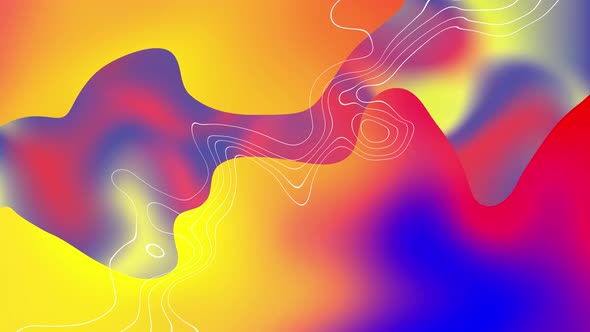 Animated Abstract Seamless Loop Liquid Gradient6 Wavy Background