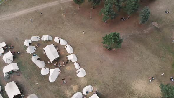 Viking Village in Wdzydze Kiszewskie in Kaszuby, Poland.