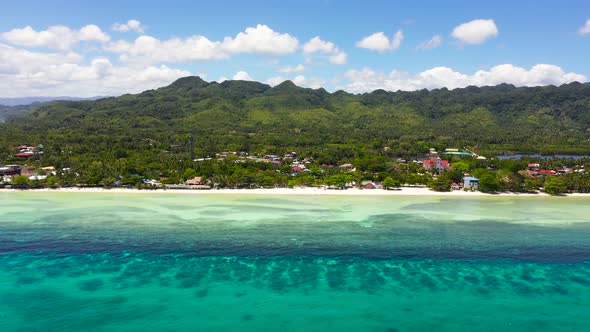 Beautiful Beach and Turquoise Sea. Anda Bohol, Philippines