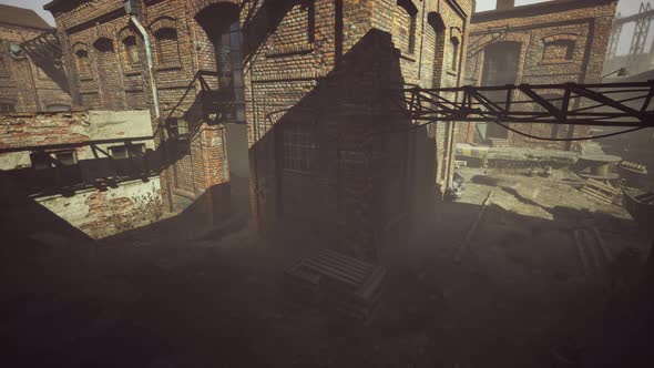 Ruins of a Very Heavily Polluted Industrial Factory alt