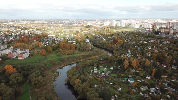 Beautiful Autumn Landscape Of The River Luchesa 28