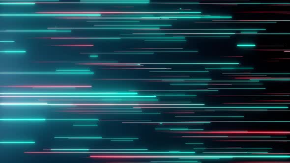 Abstract Directional Neon Lines Geometric Background