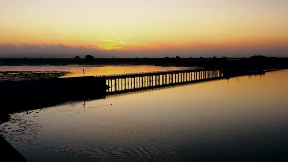 Cinematic Irish landscape at golden hour.