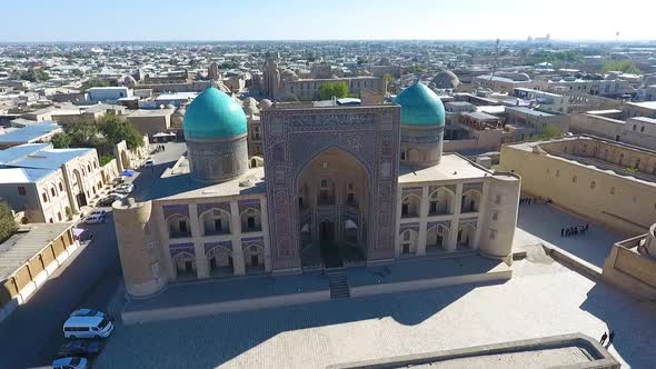 panorama of the ancient Bukhara city. uzbekistan.