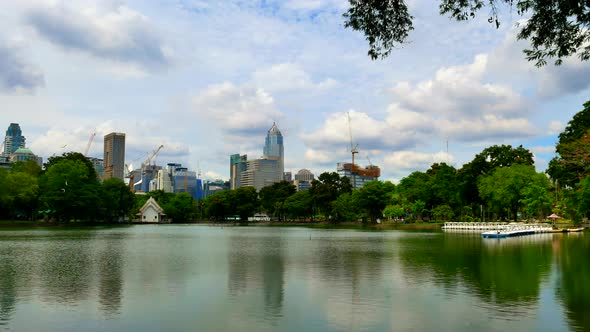 Lumphini Park in Bangkok Thailand