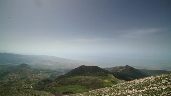 8K Mountains Around the City by the Sea