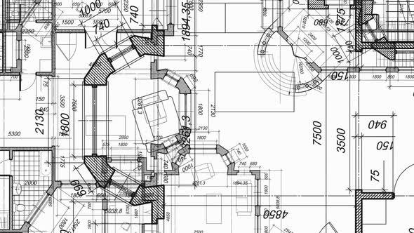 Blueprint Loop White