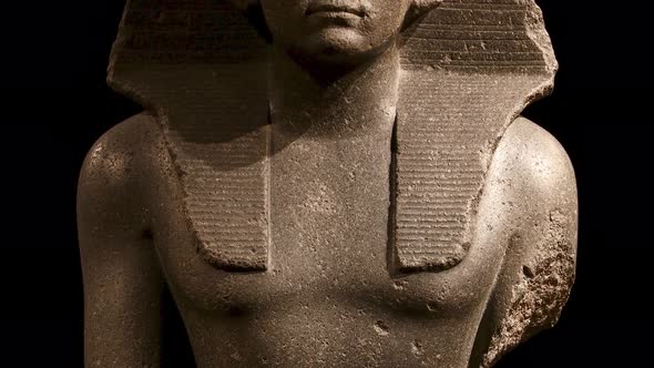 Statue of ancient Egyptian pharaoh king