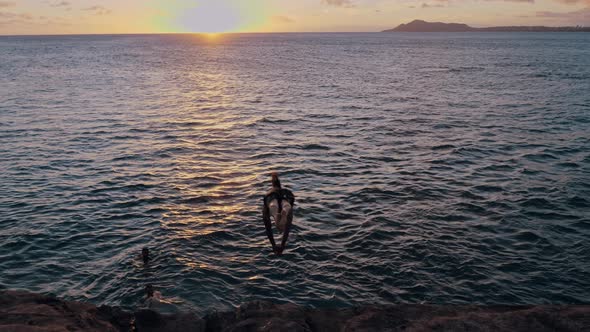 Jumping In To The Ocean