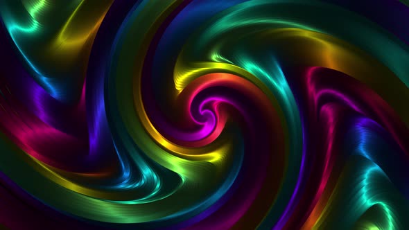 Abstract Colorful Twisted Line Background Animation