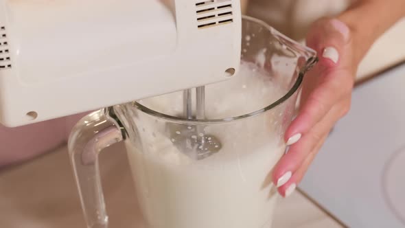 Whipping Milk With Hand Mixer