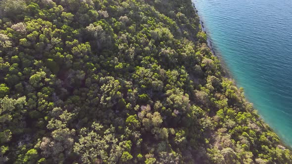 Aerial Shot Hi Speed Sport Fpv Drone Flight Over Amazing Nature Endless Seascape