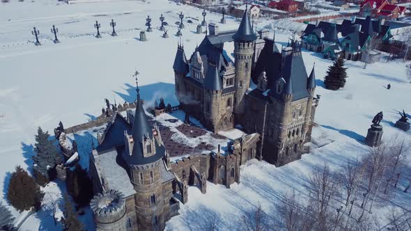 Aerial View Of Garibaldi Castle In Togliatti, Sights Of Russia