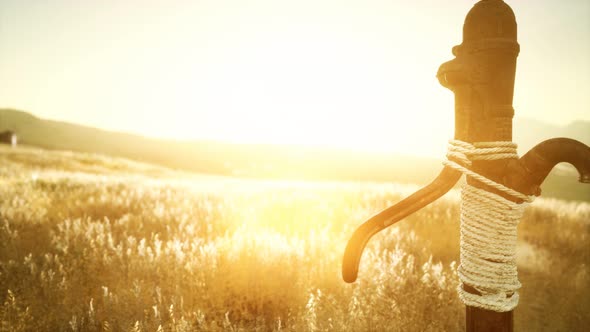 Old Hand Water Pump on Dry Hills alt