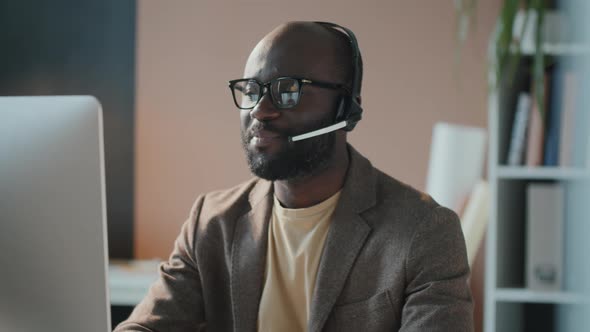 Businessman Having Video Call