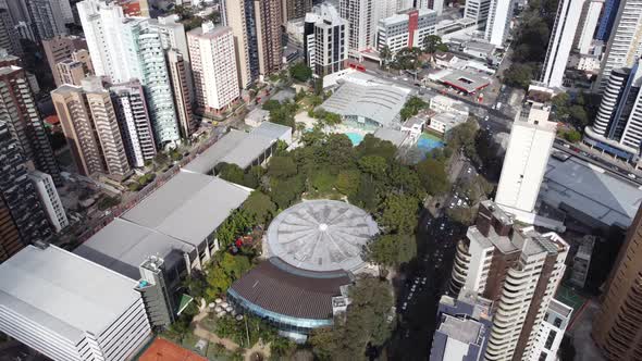 Downtown Curitiba Brazil. Landmark of city. Capital of Parana state.