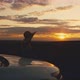 Female Leaning On A Car At Sunset - VideoHive Item for Sale