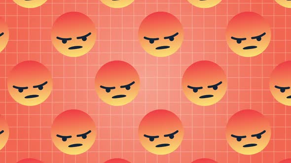 Facebook Angry Emoji Icon Background