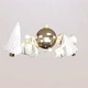 Christmas background with realistic white and gold trending decorations for christmas - VideoHive Item for Sale