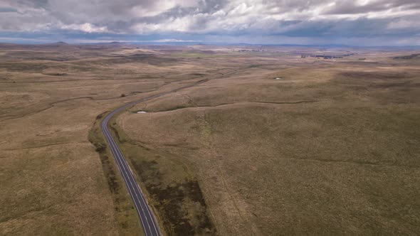 Plain Highway Aerial Hyperlapse