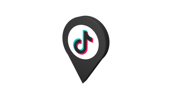 3D TikTok Pin Icon alt