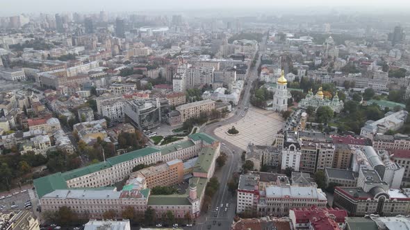 Kyiv - the Capital of Ukraine. Aerial View. Kiev