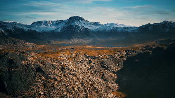 Small Lakes in Canada Near Mountains