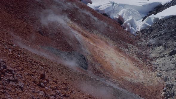 Caldera of Avachinsky Stratovolcano Also Known As Avacha Volcano