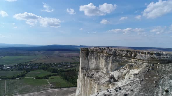 Beautiful White Rock in the Republic of Crimea